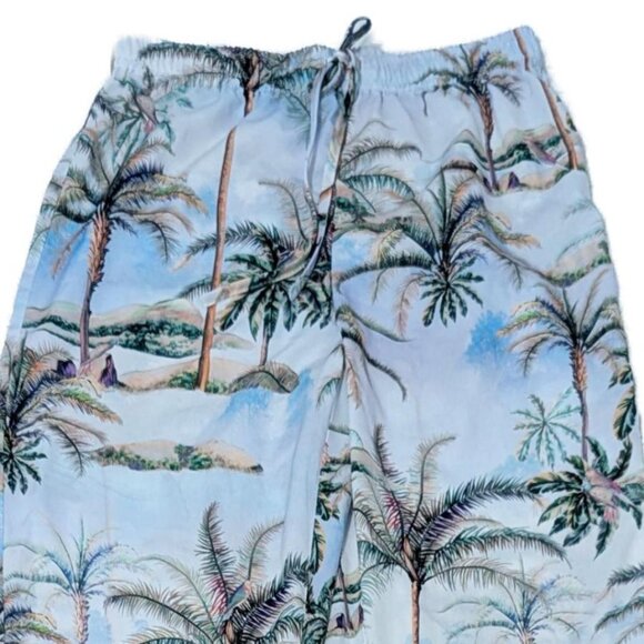 Topshop Hawaiian Wide Leg Trousers - Picture 5 of 8